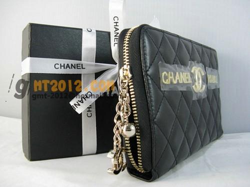 シャネルスーパーコピー CHANELラムスキン 長財布 ブラック A313